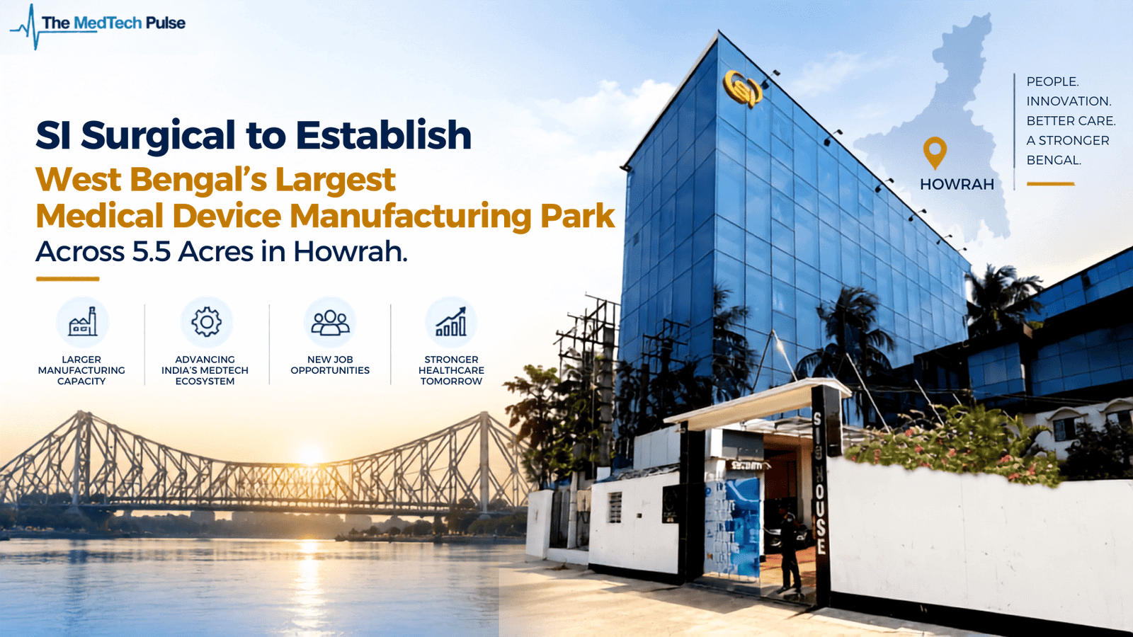 SI Surgical medical device manufacturing park planned across 5.5 acres in Howrah, West Bengal.